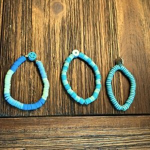 Blue pack, preppy summer bracelets